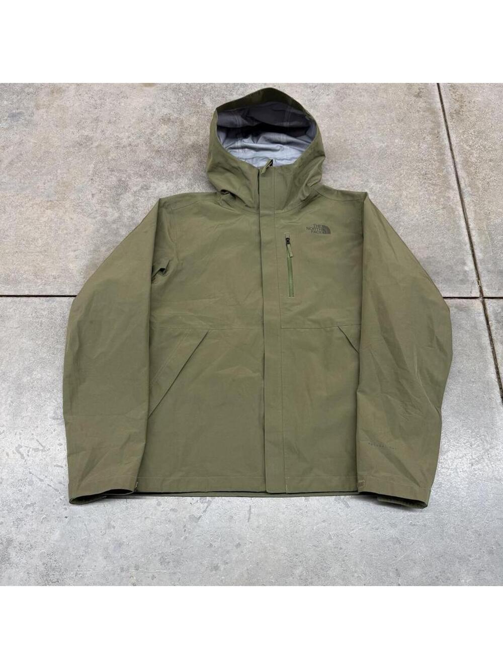 vintage the north face dryzzle futurelight olive green jacket size medium